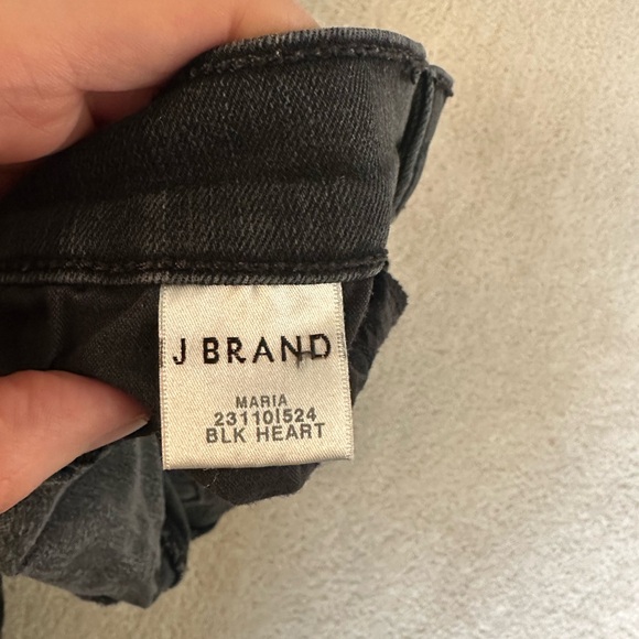 J Brand Black Distressed Cigarette Leg Denim - Sz 26 - Picture 10 of 11
